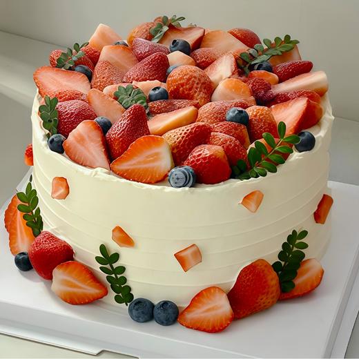 『莓好有你』草莓超多水果生日蛋糕 商品图0