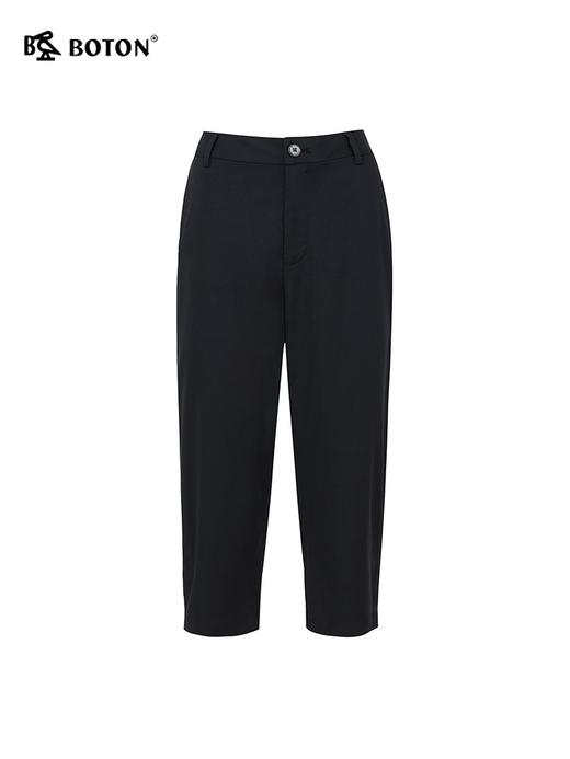 波顿女士春夏季美式休闲天丝弹力舒适修身七分休闲裤LF657224 商品图5