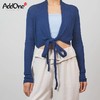 AddOne+1 New 瑜伽时尚罗纹系带针织衫外搭 商品缩略图0