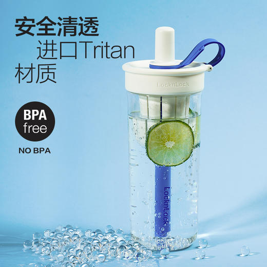 乐扣乐扣（LOCK&LOCK）奶茶吸管杯大容量水杯ABF896 商品图2