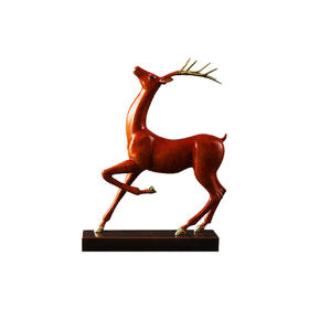 朱炳仁铜 鹿喜人间 客厅卧室茶几桌面摆件