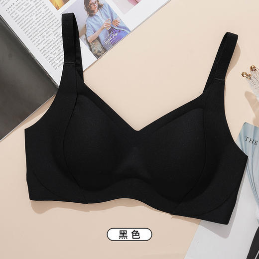 I’d爱帝软支撑一体杯文胸提拉聚拢光面无痕内衣 商品图5