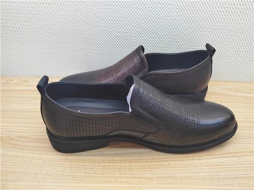 豪行夏款正品纯皮商务休闲舒适低跟冲孔透气男凉鞋13274836 商品图2