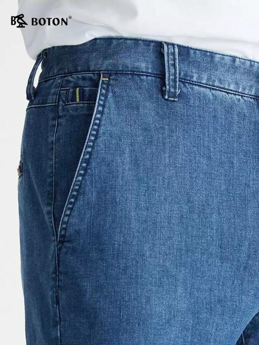 波顿男士春夏季薄款直筒修身牛仔长裤ME790122 商品图3
