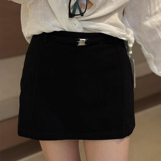 【不退不换】良木礼双腰带A字裙（51091） 商品图0