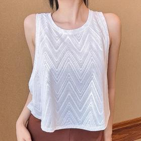 跃牌【周游世界系列】2025春夏新款无袖背心透气亲肤瑜伽上衣肌理面料运动罩衫TP0693