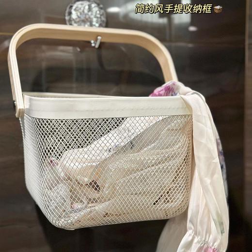 【买一送一】SWEET&COCO 高颜值收纳筐 木质垮篮设计，收纳空间大，圆滑边角防磕碰；收纳神器，饰品、发绳、化妆品、蔬菜、生活用品等都可收纳，简约好看；结实耐用，自由叠加，承重性好； 商品图8