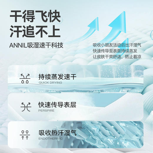 【全棉速干】男女童速干圆领短袖针织衫夏季新款安奈儿童装EM521128 商品图3