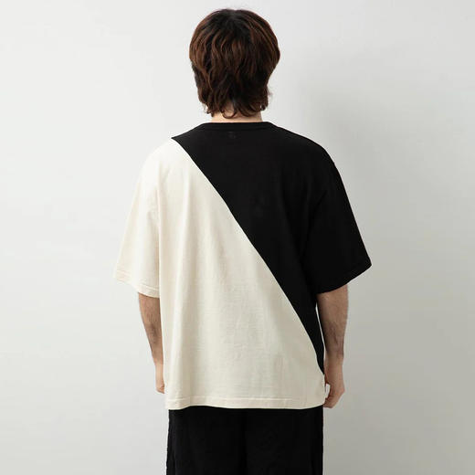 blurhms Co/Silk Nep Rowing Crew Tee 特制染色加工丝棉混纺T恤 商品图1