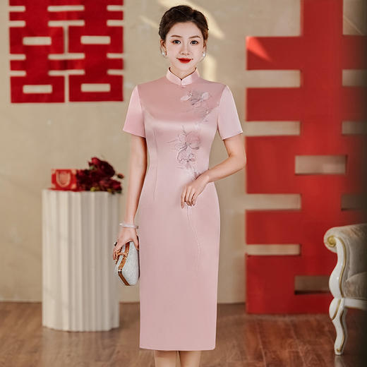 复古改良，醋酸旗袍YSD05603 商品图1