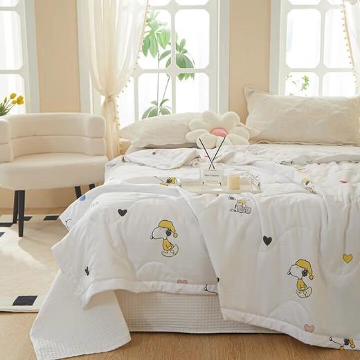 史努比艾草夏凉被150*200被单夏季亲肤可爱凉感单人学生透气  XHR 商品图1
