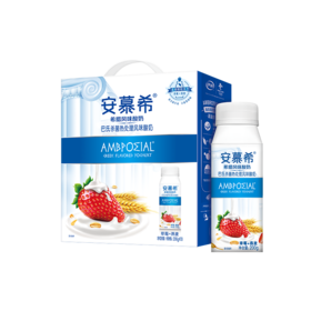 伊利安慕希希腊风味酸奶 草莓+燕麦口味 200g*10瓶