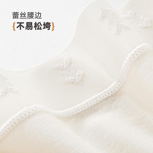 【3条装】雅黛俪莫代尔女士内裤柔软舒适透气纯棉裆底三角裤不夹臀蕾丝提花裤头 商品图8