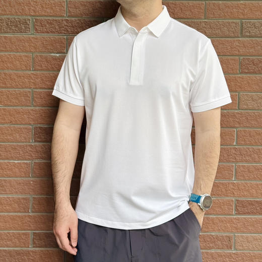 98318 薄男士--25夏抗菌弹力翻领男polo衫【包邮+三天无理由退换】 商品图2