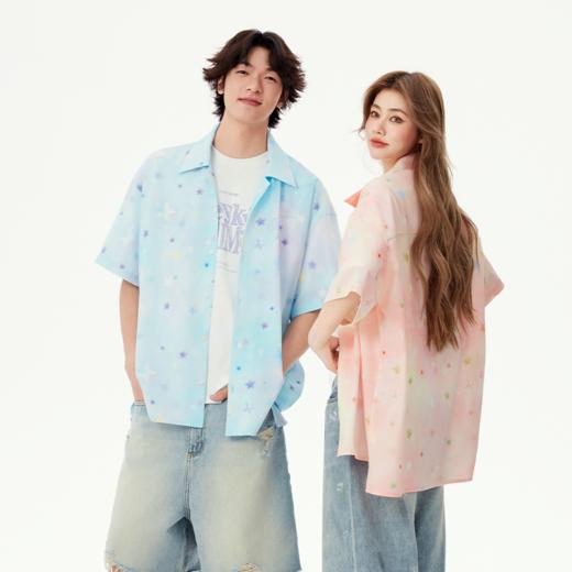 YKYB黄子韬衬衫垂感凉感柔软肤吸湿排汗星星上衣Y52NCS030 商品图2