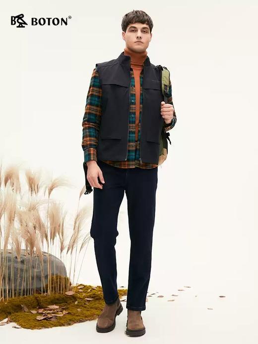 【咖啡碳】波顿男士秋冬直筒牛仔裤｜加厚保暖 经典百搭 通勤休闲长裤ME835322 商品图4