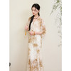 三彩【染月浮光】2025夏季新款新中式剪花连衣裙吊带裙两件套C 商品缩略图1