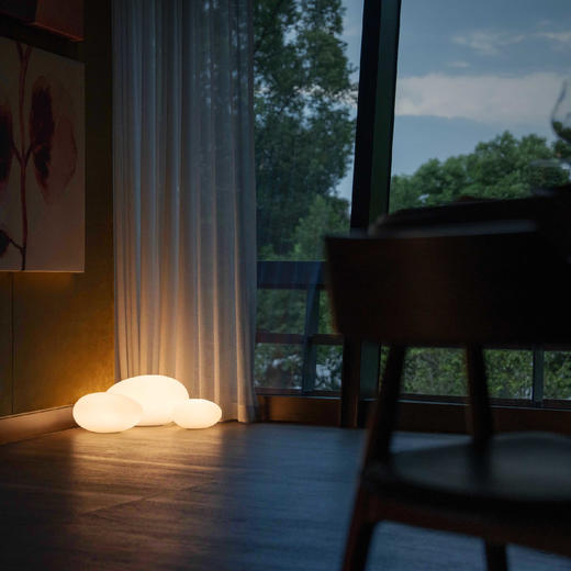 摩根贝母系列面光球形台灯哑白 商品图3