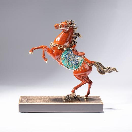 朱炳仁铜 神骏飞天 红色 马到成功 非遗铜雕家居商务礼物 商品图3