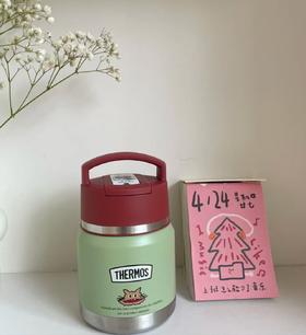 (5个起少3元)THEMOS膳魔师复古焖烧罐410ml-猫咪绿色