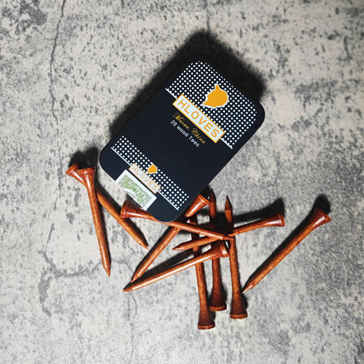 Hloves高尔夫木梯铁盒/纸盒装 高质量实木 球tee 商品图3