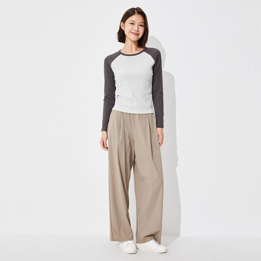 【长裤】针织阔腿裤 1P2224402 商品图2