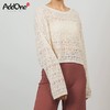 AddOne+1 New 瑜伽时尚圆领镂空天丝针织衫外搭 商品缩略图0