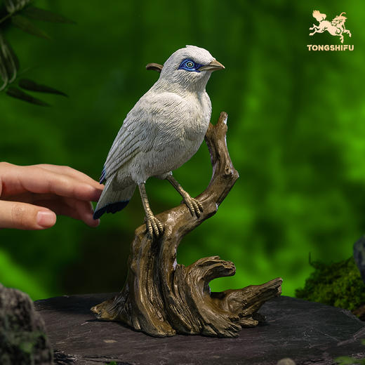 铜师傅《铜师傅百鸟集》之长冠八哥 客厅桌面铜摆件 家居工艺品 商品图4