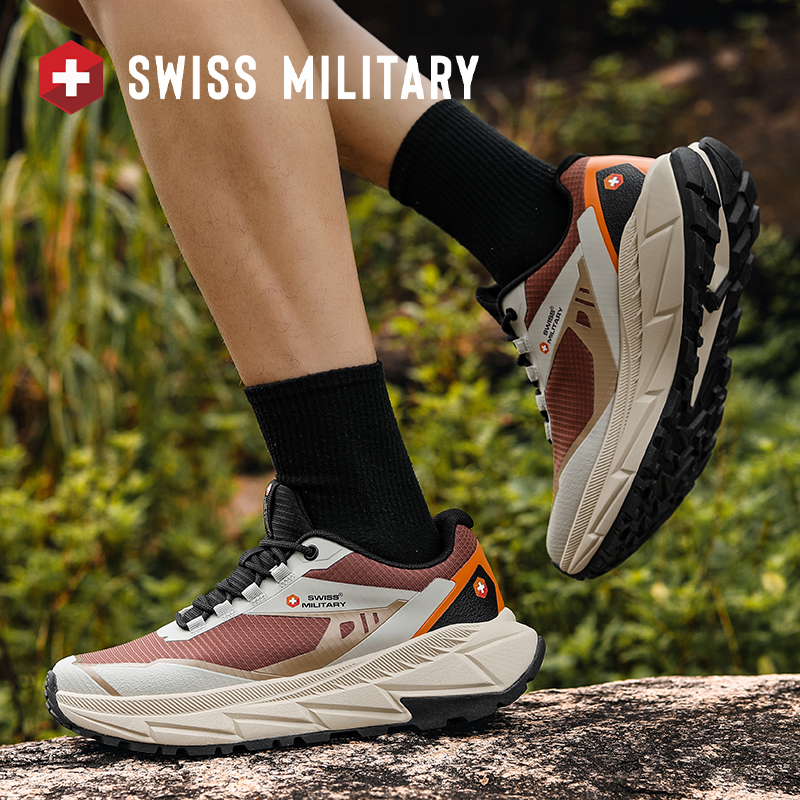 瑞士军工SWISS MILITARY运动品牌 户外情侣同款 徒步越野跑步登山运动鞋 1302