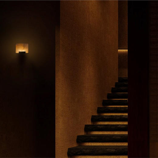 摩根百佳地系列面光壁灯上亿年西班牙云石 商品图3