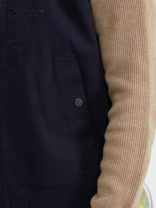 波顿男士春秋马甲｜深蓝色美式版型 叠穿点睛 率性常规款MJ006124 商品图3