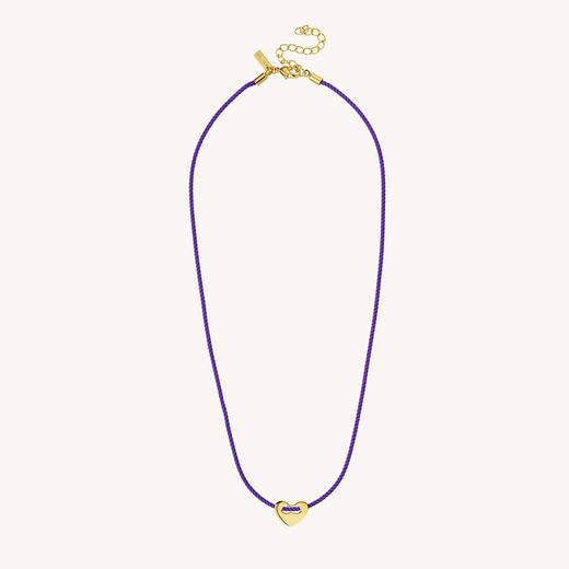 订购6周到｜MYA-BAY-CORAZON-紫红色 心形 项链［比利时设计师］ 商品图2