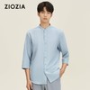 4F【ZIOZIA】小立领透气七分袖休闲衬衫 商品缩略图0