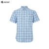 波顿男士春夏季浅蓝色格子美式休闲短袖衬衫MS033224 商品缩略图5