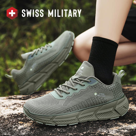 爆款徒步越野跑步登山运动鞋   瑞士军工SWISS MILITARY运动品牌 户外情侣同款 1301 商品图2
