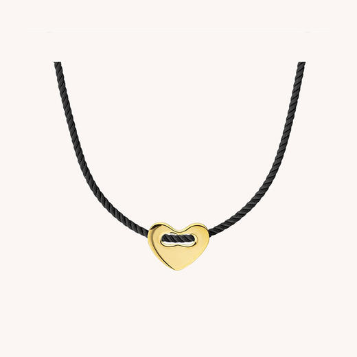 订购6周到｜MYA-BAY-CORAZON-黑色 心形 项链［比利时设计师］ 商品图0