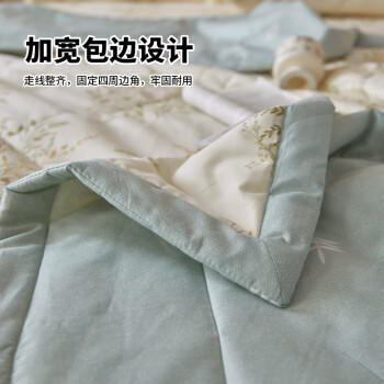 无印良品被子空调被夏凉被单人A类大豆纤维春秋被夏季薄被180*200cm春意 /床上用品 /被子 /纤维被 商品图4
