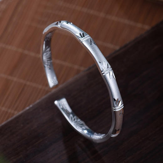 知竹银手镯 商品图5