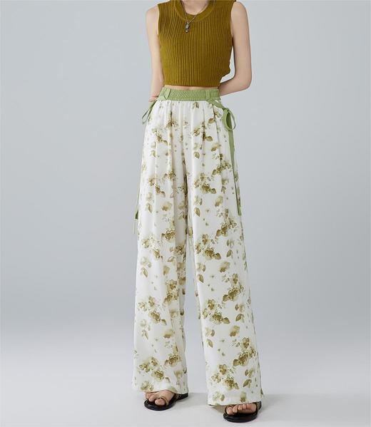 ♦️看不腻的国风凉感阔腿裤💰59就能拿下【AILISCOCO新中式扎染阔腿裤】专治胯宽、腿粗🥰高品质自留款!!穿着真的炒舒服！ 精准拿捏🤏清冷禅意风 中式氛围美~ 商品图4