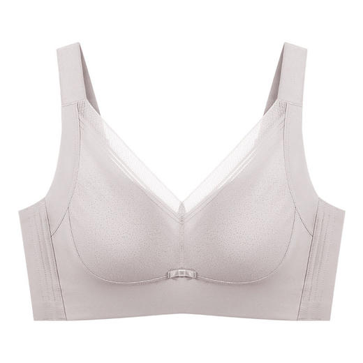 QC-W6245*  全罩杯内衣大胸显小桑蚕丝薄款缩胸收副乳防下垂调整型大码文胸（单件） 商品图4