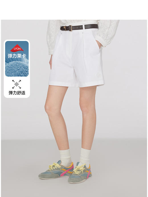 Teenie Weenie小熊字母短裤女夏季女休闲裤TTTH252502W 商品图0