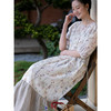 牧衣游原创 丝棉印花连衣裙新品浪漫轻薄设计感拼接气质长裙 颂诗 商品缩略图1