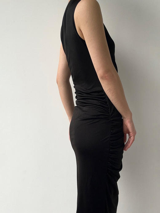 SIJIA｜斜肩醋酸针织连衣裙 [ 黑SS2549 / 米白SS2550 ] 商品图2