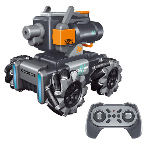 【喷雾遥控发射坦克车】儿童喷雾坦克遥控车可发射水弹电动坦克汽车对战玩具 商品图5