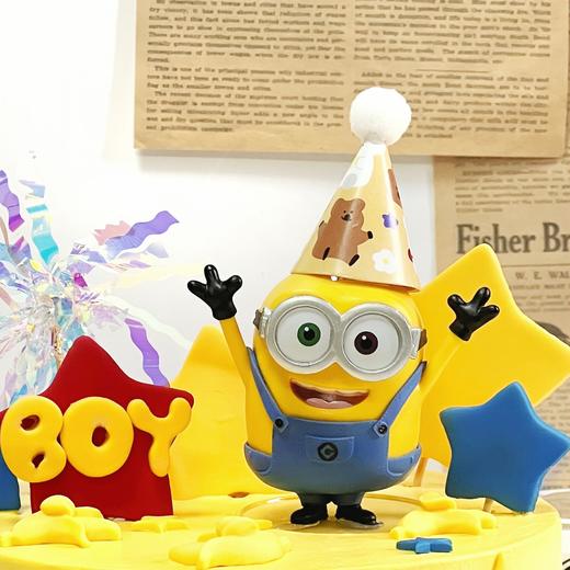 烤爱·小黄人鲍勃bob·派对系列·儿童蛋糕·可爱蛋糕·聚会生日蛋糕节日【仅限深圳同城配送】 商品图3