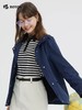 波顿女士春夏季中长款风衣美式休闲深蓝色外套LJ918124 商品缩略图2