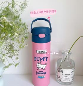 (5起少3元)THEMOS膳魔师复古系列直饮保温杯500ml-小狗粉蓝