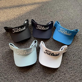 正品Titleist无顶高尔夫球帽，均码头围可调。只有藏青，白色。
