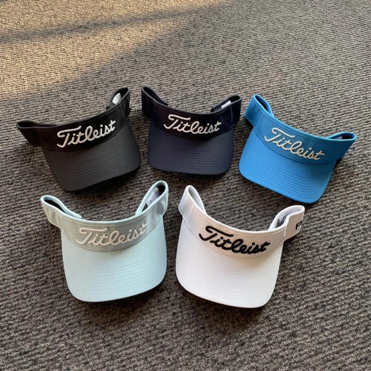 正品Titleist无顶高尔夫球帽，均码头围可调。只有藏青，白色。 商品图0