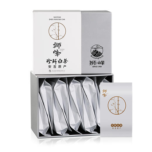 狮峰丨安吉珍鲜白茶 绿茶 特级 35g（3.5g*10袋）随行装 商品图0